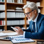 Home 14 CFP 자격증의 필요성 - A professional financial advisor in a modern German office environment, wearing business casual atti...